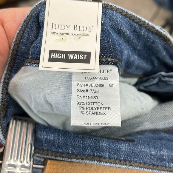 JUDY BLUE NWT Skinny Destroyed Jeans size 7/28 style JB82406 - Picture 7 of 10